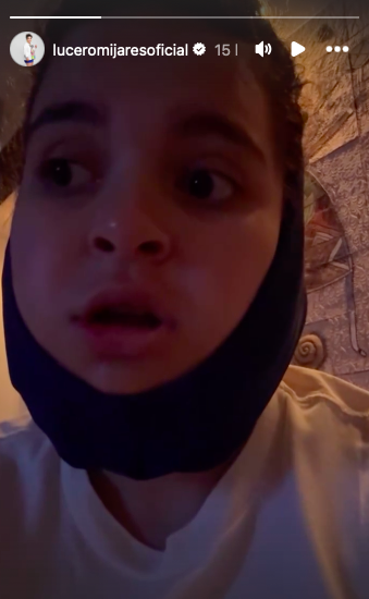 Lucerito Mijares tras su cirugía (Instagram)