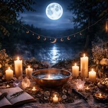 Cómo  hacer un ritual a la luna: Paso a paso para manifestar tus deseos (Foto: IA)