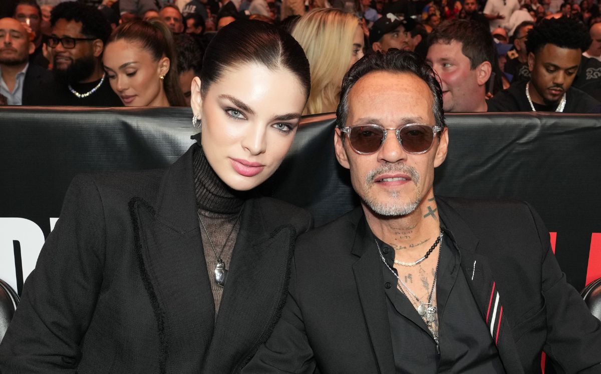 Marc Anthony y Nadia Ferreira confirman que esperan a su segundo hijo con esta fotografía (Getty Images)