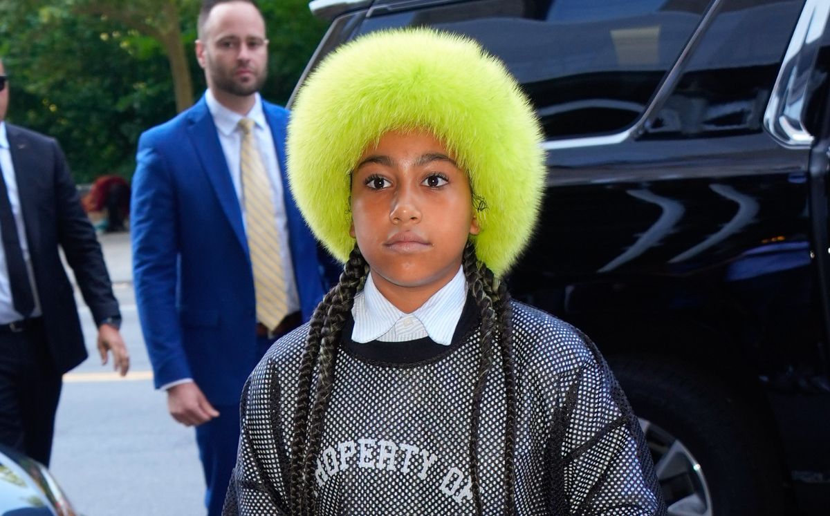North West apareció en el concierto de Kanye West en CDMX y cantó con él ante miles de fans en la Plaza de Toros (Getty Images)