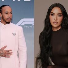 Kim Kardashian y Lewis Hamilton fueron vistos juntos en el Super Bowl 2026 (Instagram)