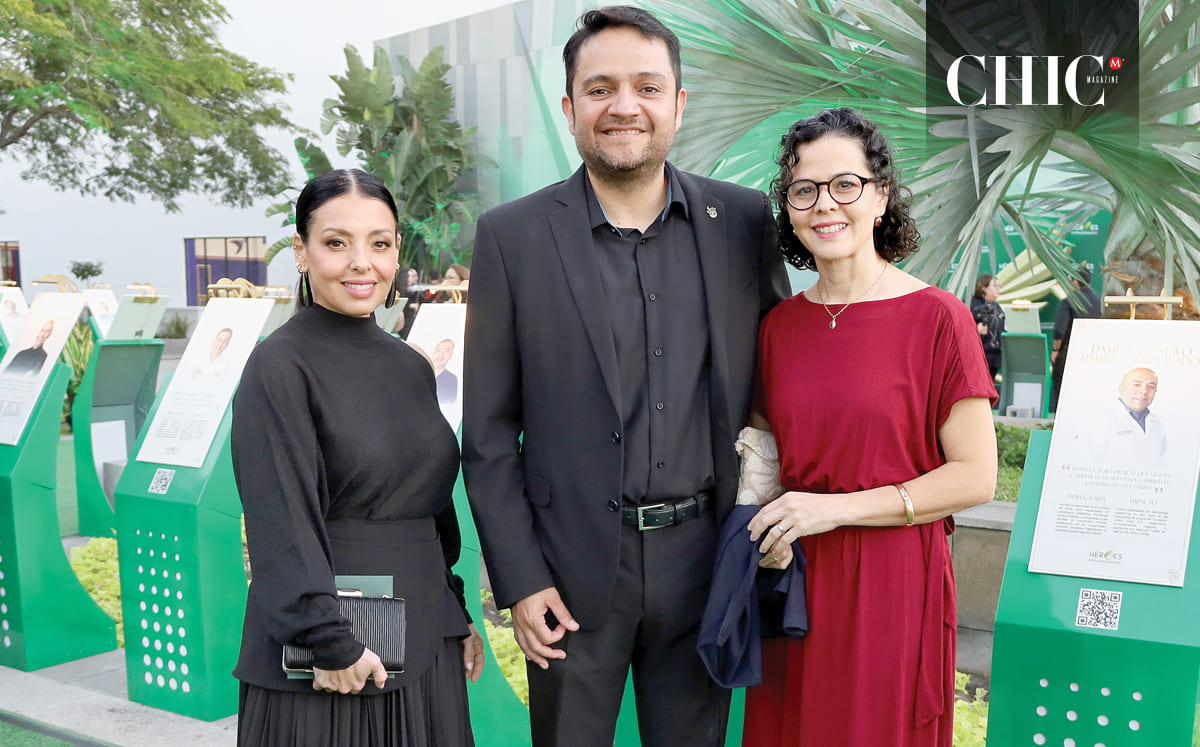 Mónica Luengas, Óscar Flores y Andrea Cárdenas