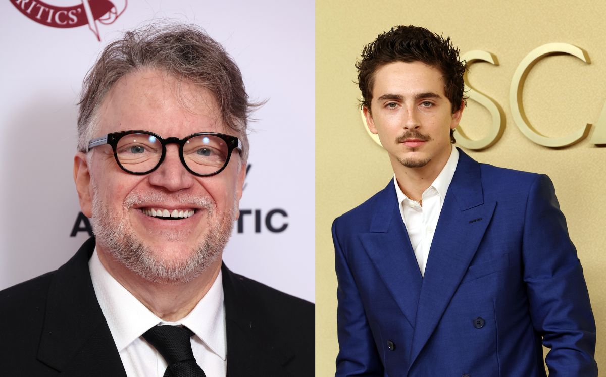 El emotivo encuentro entre Timothée Chalamet y Guillermo del Toro en el Luncheon de nominados al Oscar (Getty Images)
