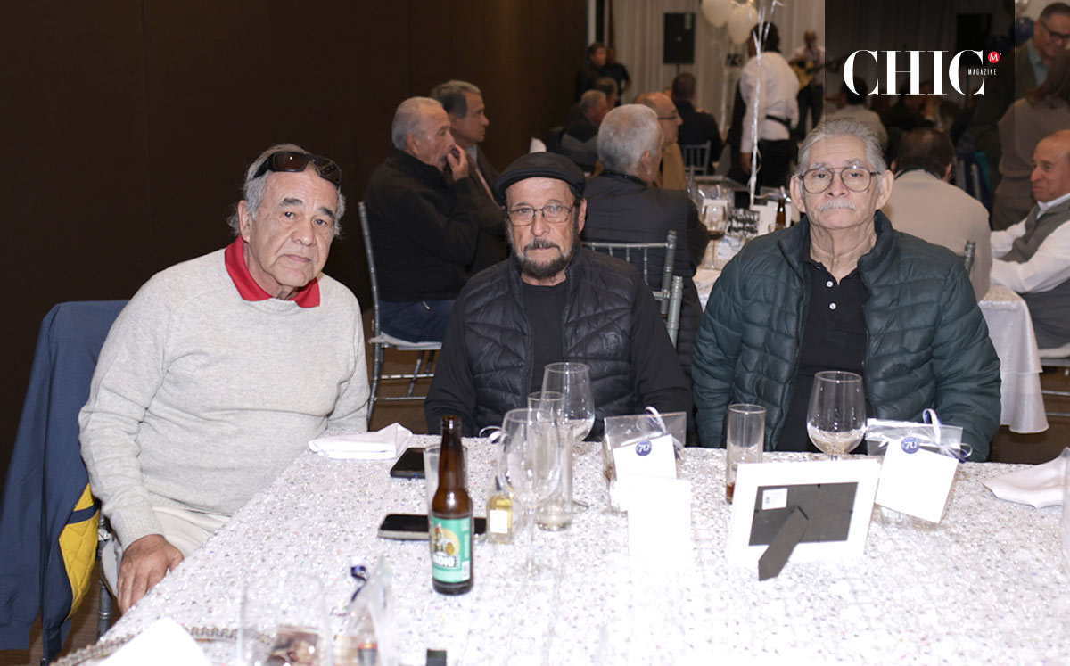 José Luis Campos, Niko Papadakis y Herbert Gutiérrez