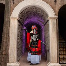 “La muerte es una de las palabras más significativas y simbólicas para la cultura mexicana”. Cecy Rendón. (Fotos: @holasoydavo)