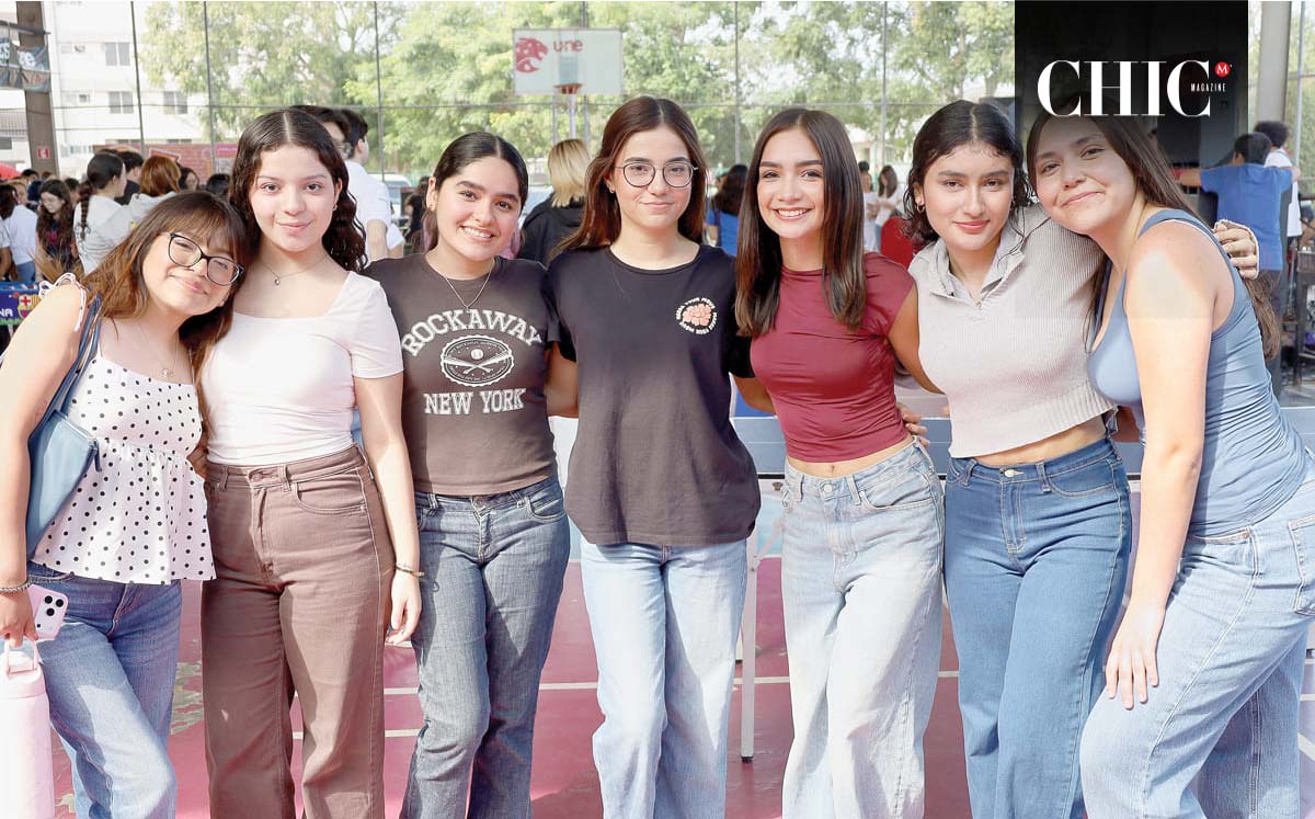 Katia Hernández, Fernanda Torres, Mónica Castillo, Alejandra Arreola, Tiffany Vargas, Paola Ponce y Grecia Betancourt