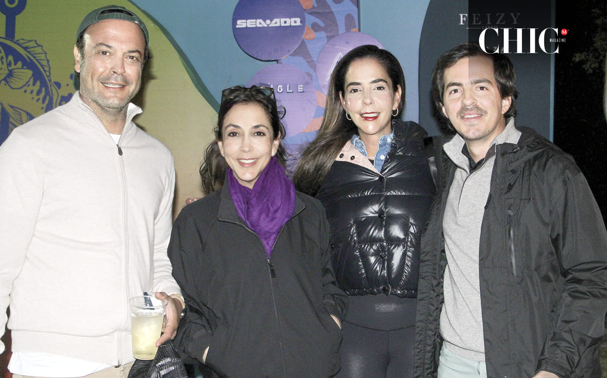 Eduardo Vela, Fernanda Vela, Andrea Vela y Jesus Mennah
