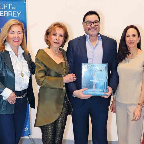 Liliana Melo de Sada, Yolanda Santos de Hoyos, Manuel Camelo, Yolanda Garza de González y Aurora Cantú de Cagnasso  / Fotos: Roberto Alvarado