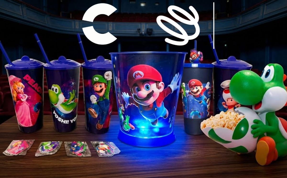 "Super Mario Galaxy": Los coleccionables en Cinemex y Cinépolis (Foto: IA/TikTok)