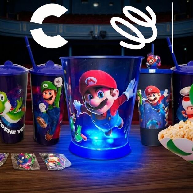 "Super Mario Galaxy": Los coleccionables en Cinemex y Cinépolis (Foto: IA/TikTok)