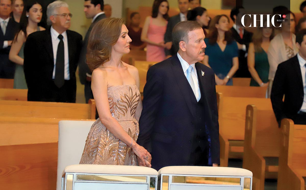 Papás de la novia. Gabriela Canales de Cantú y Rodrigo Cantú