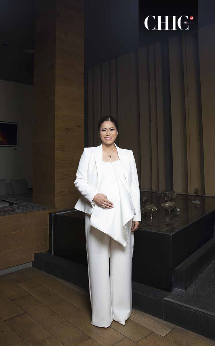 Presidenta municipal, esposa y futura mamá, atraviesa una etapa donde convergen liderazgo y feminidad. (Foto: Yanahui F. Sevilla)