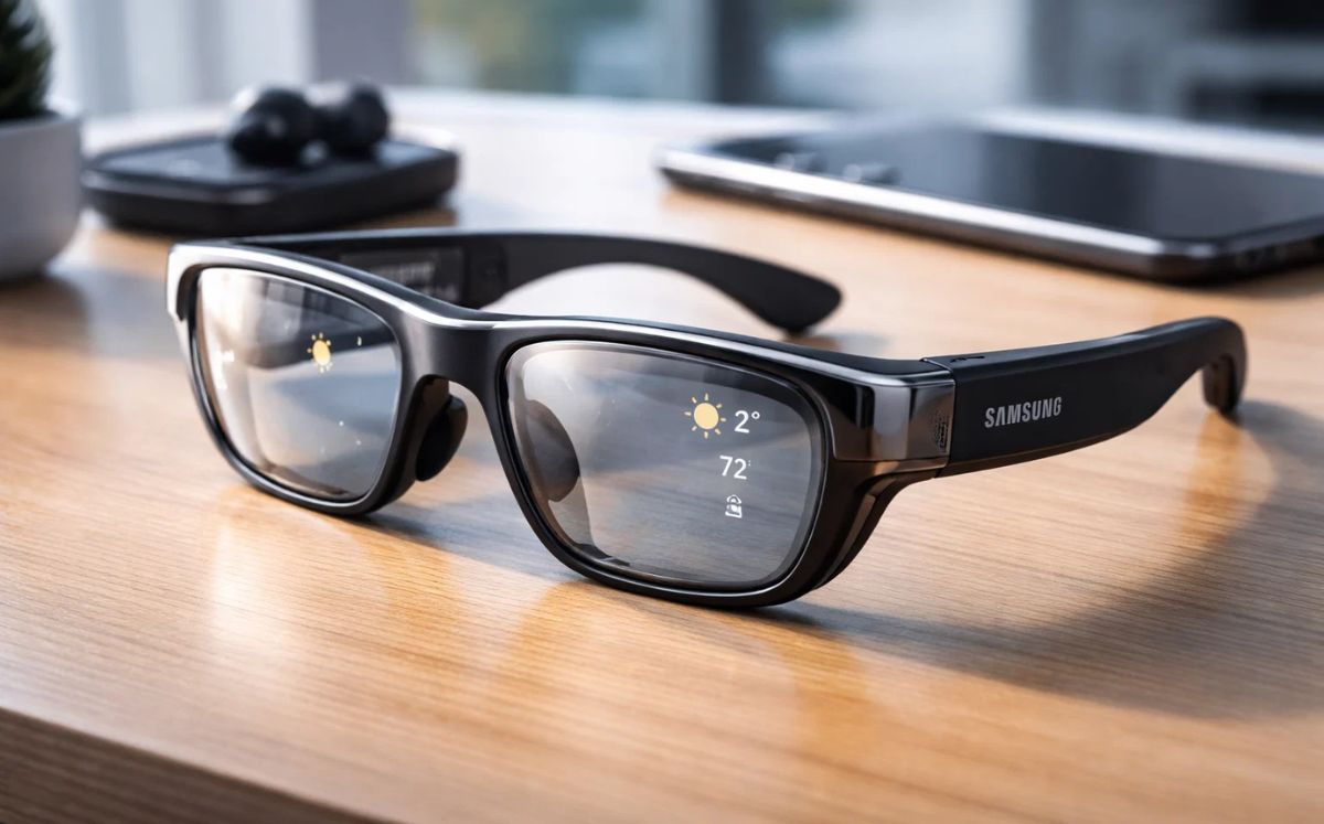 Samsung busca competir con Meta y presenta sus gafas inteligentes (Foto: IA)