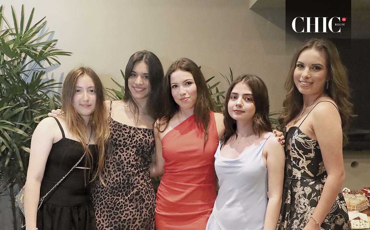 Tiaret Vázquez, Mary Cindy Salazar, Renata Casillas, Valeria Contreras y Roberta Casillas