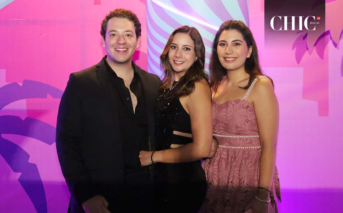 Emilio Manzur, Jessica Manzur y Fernanda Sánchez