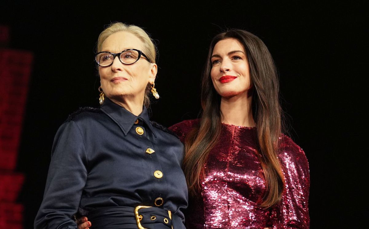 Anne Hathaway y Meryl Streep en CDMX por "El diablo viste a la moda 2" (Foto: Getty)