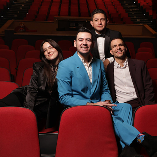 Armando Treviño, Adriana González, Fernando Veloz y Adrián Murra son los creadores de Óscares Bajo las Estrellas 2026 (Foto: Leonardo Jiménez)