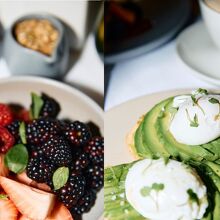 Buffet de desayuno en Rulfo CDMX