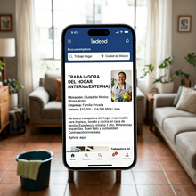 Plataformas de búsqueda de trabajadoras del hogar (Imagen IA)