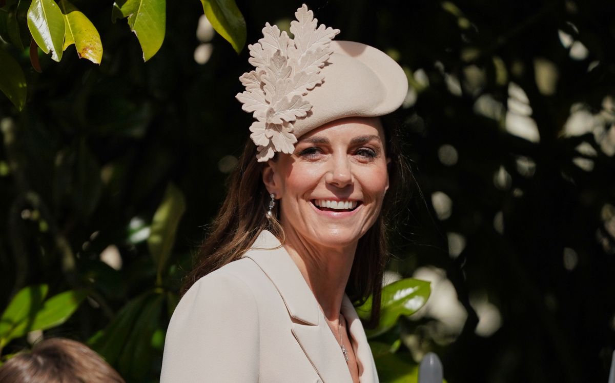Kate Middleton atiende el servicio de Pascua con un vestido reciclado (Foto: Getty)