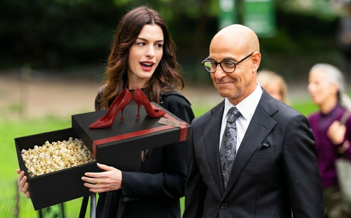 Cinépolis lanza una palomera estilo caja de zapatos inspirada en “El Diablo viste a la moda 2” (IA)