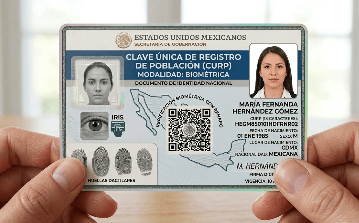 CURP biométrica entra en vigor (Imagen IA)