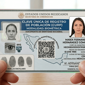 CURP biométrica entra en vigor (Imagen IA)