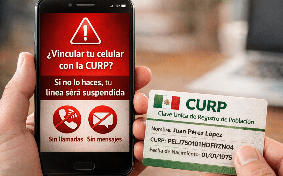 Vincula tu CURP a tu línea de celular (Imagen IA)