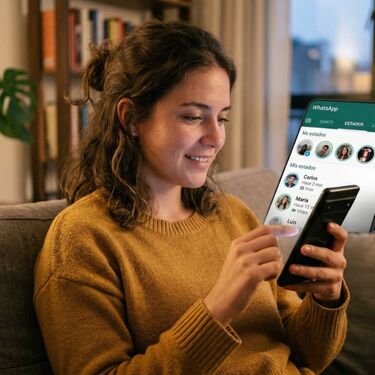 ¿Qué significa no subir estados a WhatsApp, según la psicología? (Foto: IA)