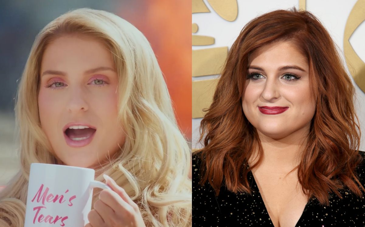 Meghan Trainor reaparece con un look renovado en su nuevo video (YouTube/Getty Images)