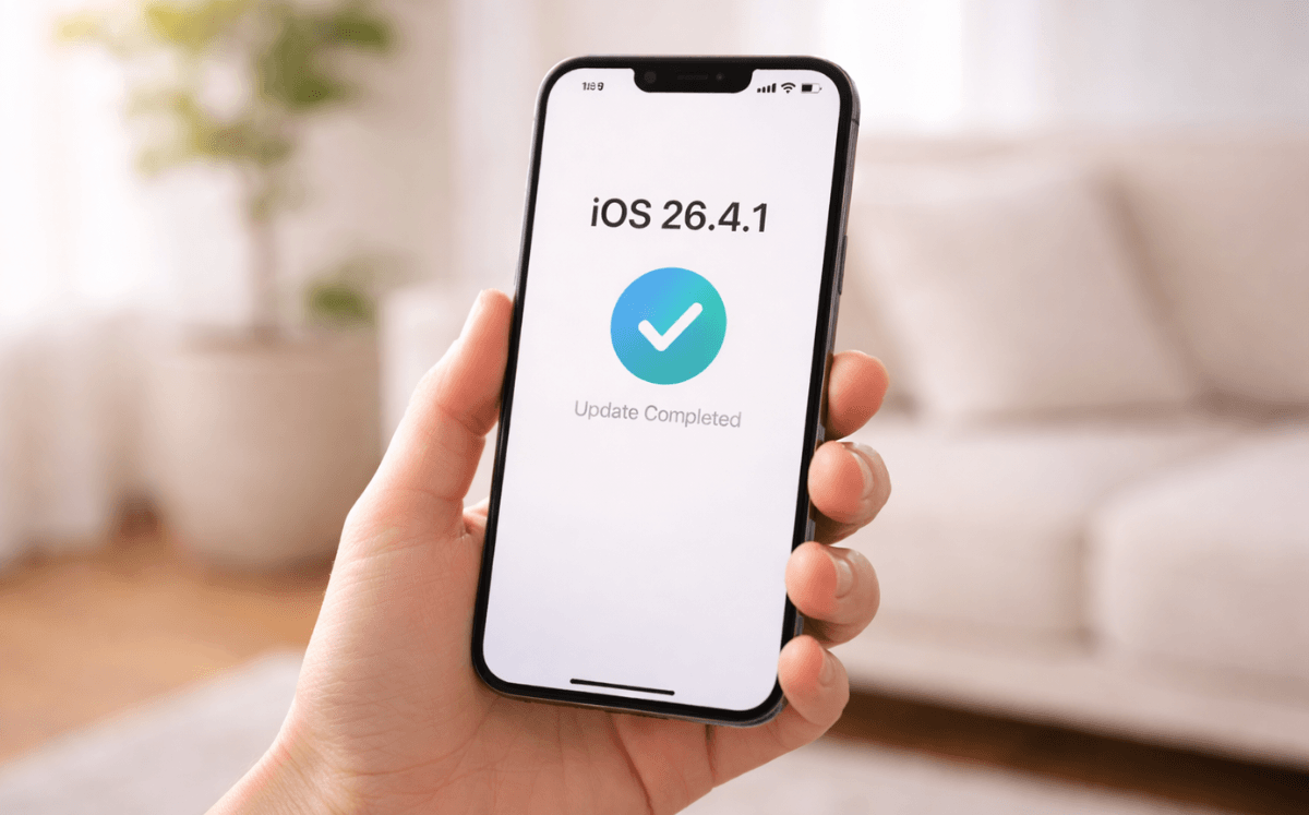 Actualizacion IOS 26.4.1 (Imagen IA)