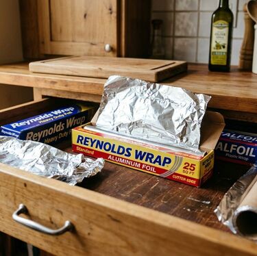 Descubre por qué miles forran sus cajones con papel aluminio (IA)