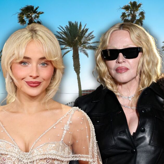 Madonna y Sabrina Carpenter hicieron historia en Coachella 2026 al cantar juntas (Getty Images)