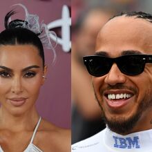 Imágenes de Kim Kardashian y Lewis Hamilton en Malibú reavivan rumores sobre su relación (Getty Images)