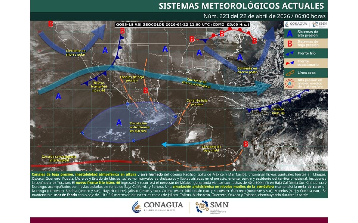 Reporte SMN 22 de abril (SMN)