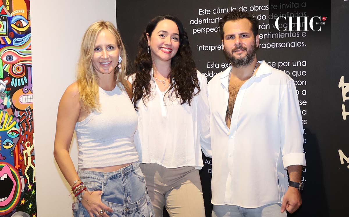 María José Peláez, Mariana Moctezuma y Eduardo Handall
