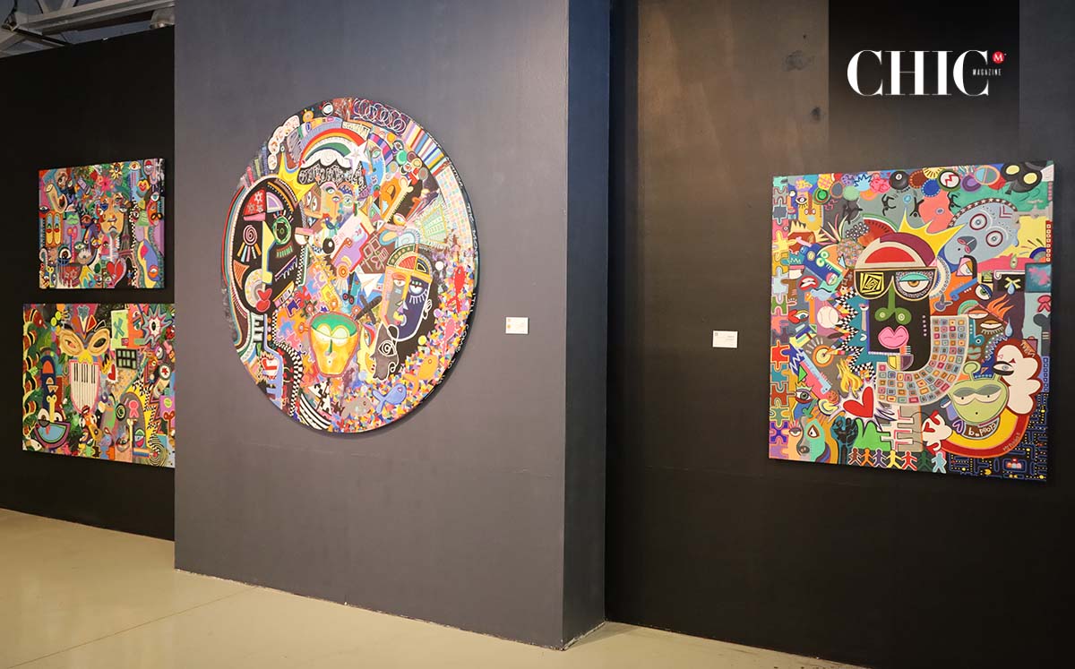 Pinturas que se apreciaron en la exposición