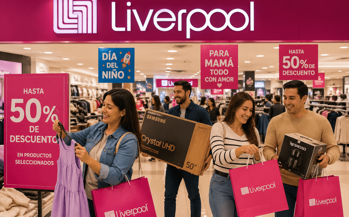 Liverpool ofertas de hasta el 50% (Imagen IA)