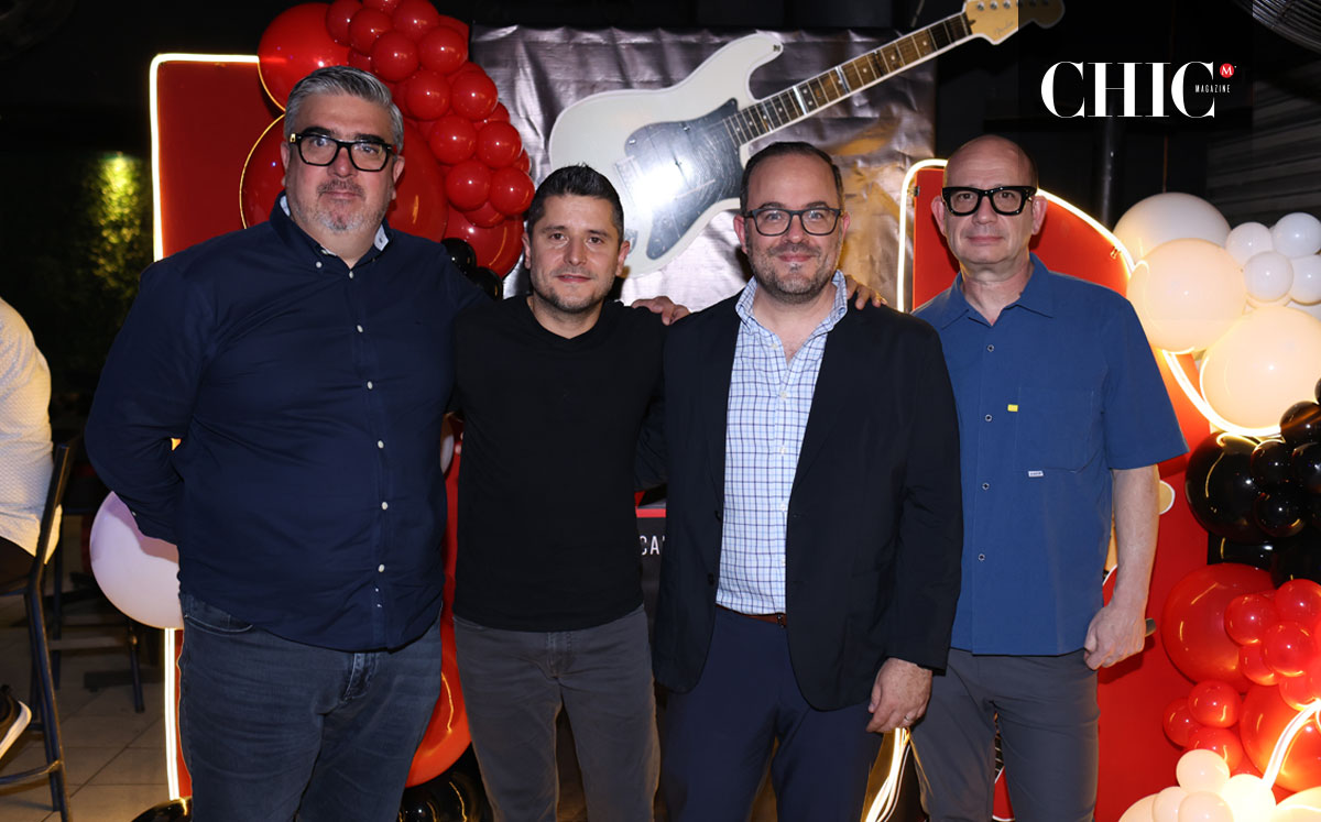 Manuel Cisneros, César Molina, Alberto Braña y Gleen de la Rosa