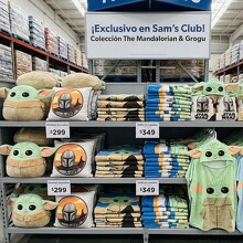 Coleccionables "The Mandalorian & Grogu" disponibles en Sam’s Club previo al estreno de la película.