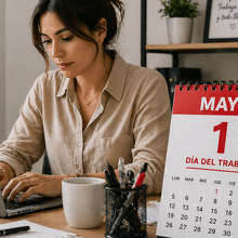 1 de Mayo Dia del Trabajo (Imagen IA)