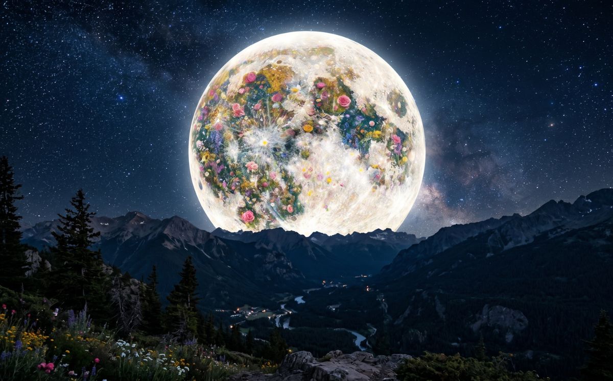 Luna Llena de Flores en mayo 2026: A qué hora y dónde ver en México (Foto: IA)
