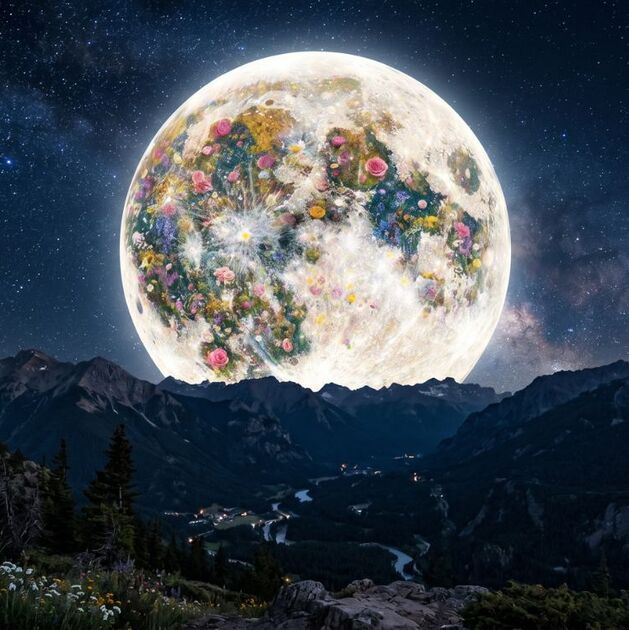 Luna Llena de Flores en mayo 2026: A qué hora y dónde ver en México (Foto: IA)