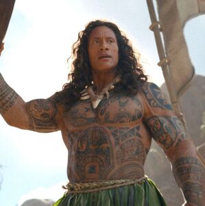 La transformación de Dwyane Johnson para el live-action de "Moana" (Foto: Disney)