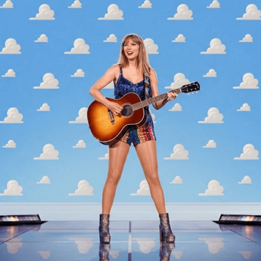 Taylor Swift y su posible colaboración con "Toy Story 5"(Imagen IA)