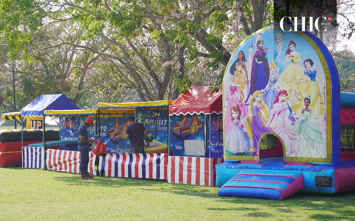 Disfrutaron de juegos inflables