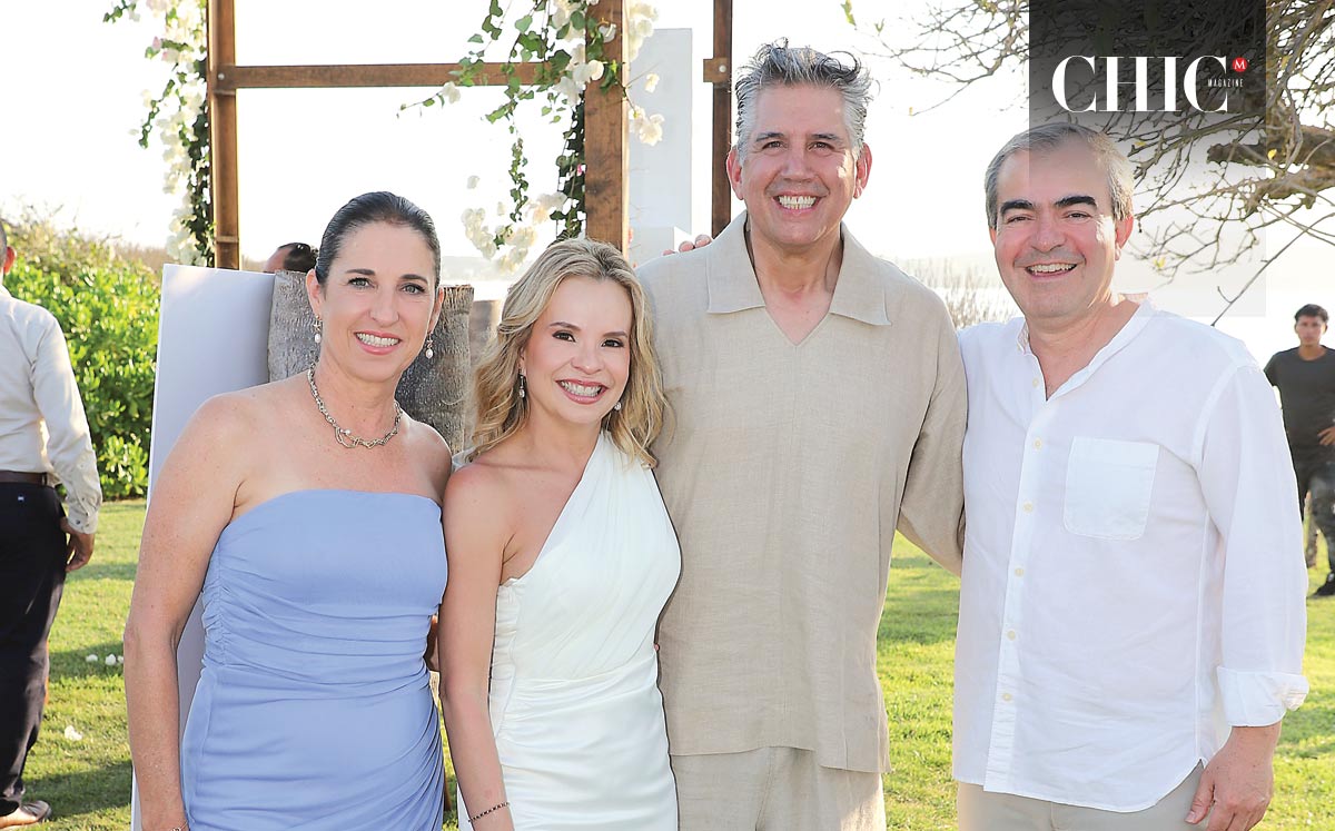 Lucia Rodríguez de Gonzalez, Barbara Cavazos, Fernando Alarcón y Alejandro González