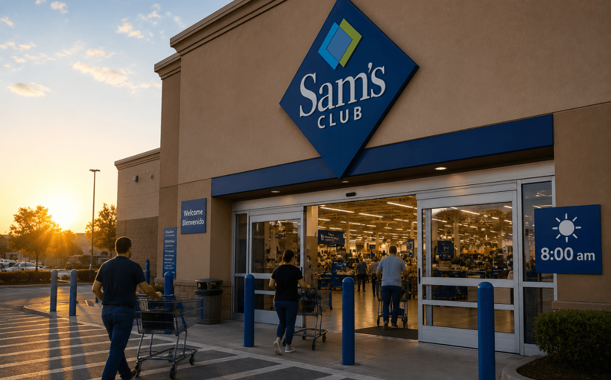 Nuevos horarios en Sam's Club (Imagen IA)