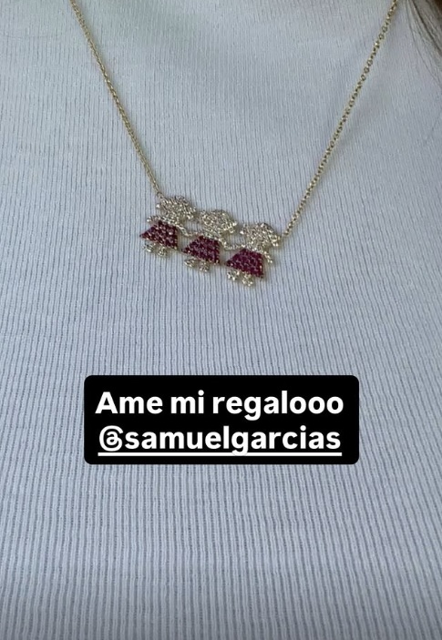 El regalo que Samuel García le dio a Mariana Rodríguez (Foto: Instagram)