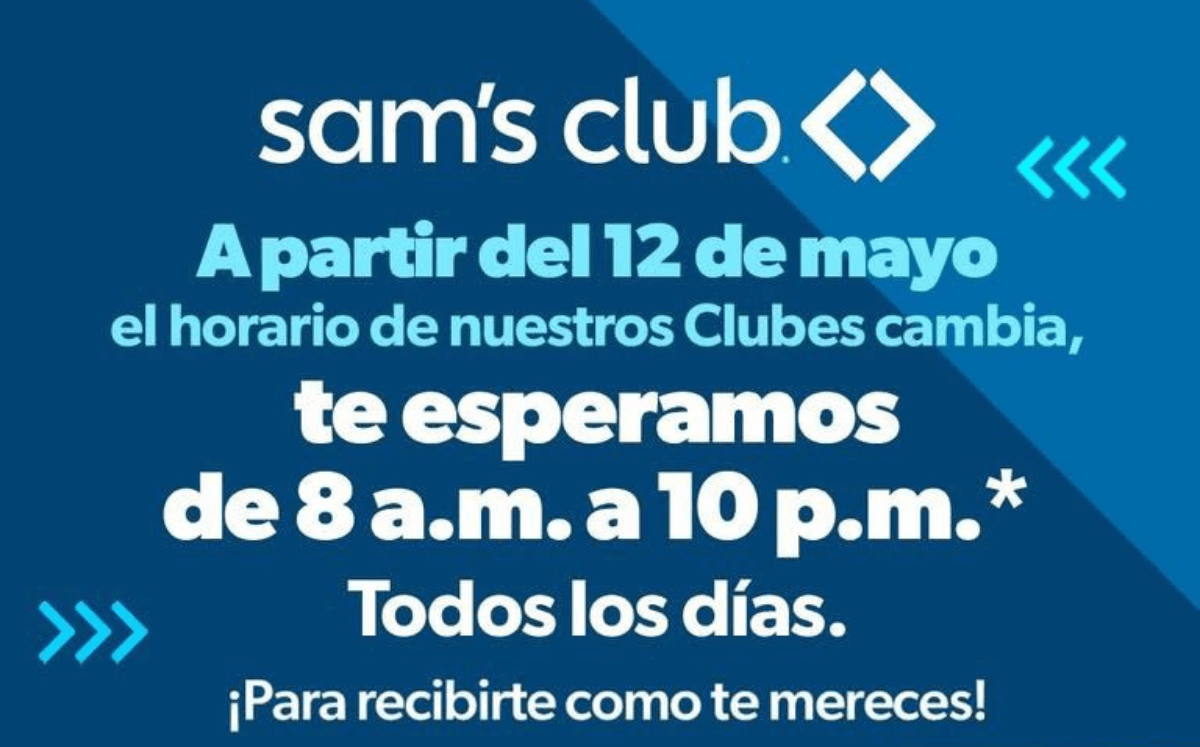 Sam's Club nuevos horarios (Imagen Sam's Club)